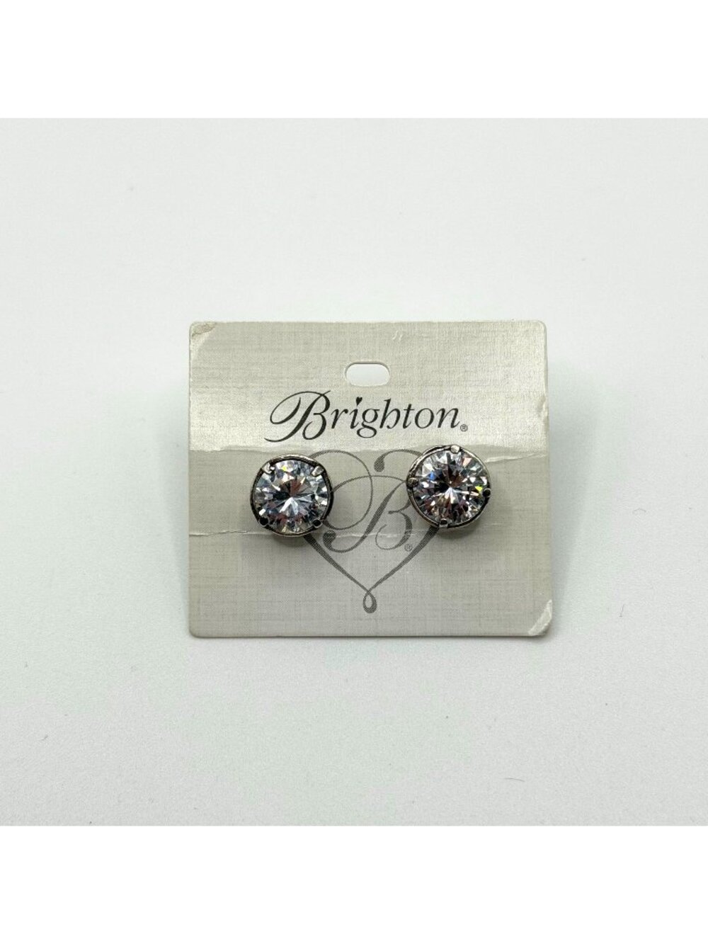 Brighton Brilliance Spectrum Crystal Post Earrings Silver-Tone